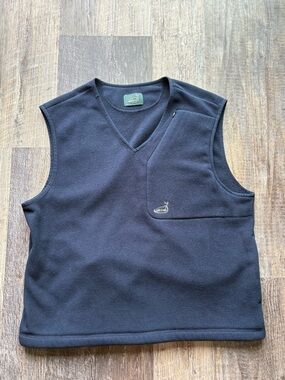 Aime Leon Dore Golf Fleece Vest Pullover Large Navy